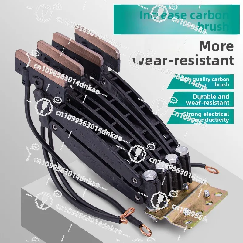 Seamless Sliding Contact Line Collector JD - 3/4-60 A Driving 3-level 4-pole Crane By Electrical Wear-resistant Carbon Brush