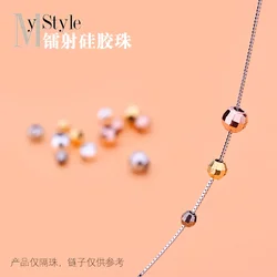 5pcsracelet DIY loose beads Thai silver laser beads silica gel beads 925 silver accessories accessories accessories accessories