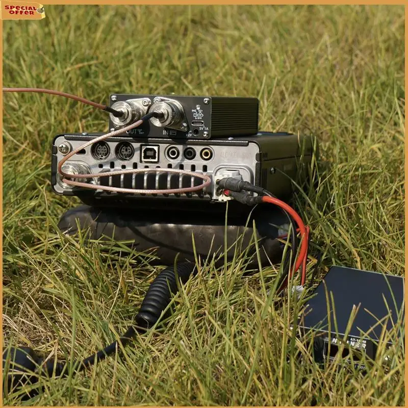 A69Z AT-100M Pro Antenna Tuner 1.8-30Mhz Power Meter 125W Automatic Antenna Tuner Support Morse Code Exerciser For  Radio