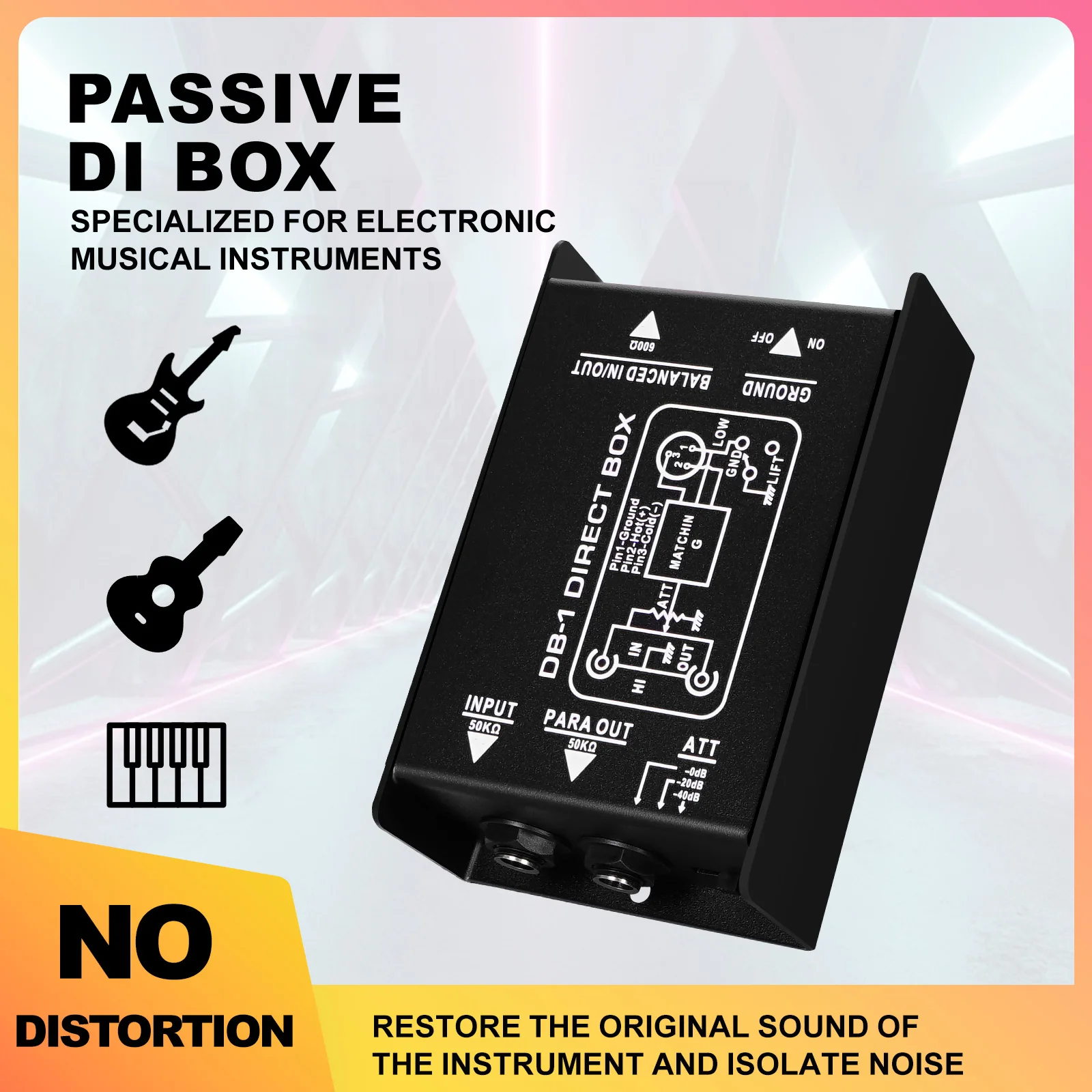 

DB-1 Impedance Converter DI Box Stage Effector DI DI Box