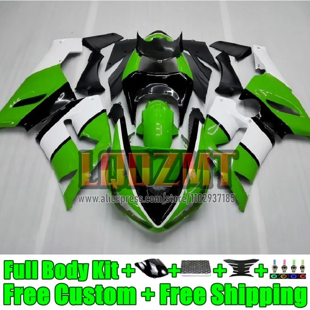 Factory Green Injection Body For KAWASAKI NINJA ZX-636 ZX 6R 636 6 R 38No.8 ZX-6R ZX636 ZX6R 2005 2006 600CC ZX600 05 06 Fairing