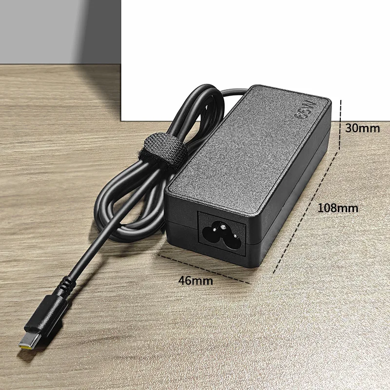 65W 20V 3.25A USB Type-C Laptop Power Adapter AC Charger For Lenovo Thinkpad X1 Carbon Yoga X270 X280 T580 P51 P52s E480 E470