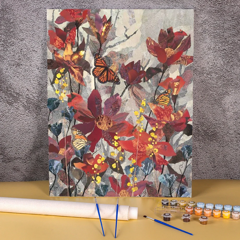 

Paint By Number Colorful Leaf Flowers Scenery Drawing On Canvas Painting Art Gift Diy Pictures By Numbers Home Decor Pintura