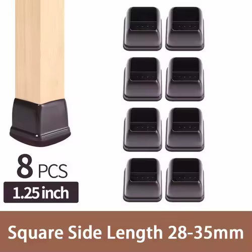8PCS Upgraded Chair Leg Covers Silicone Anti-Slip Felt Furniture Feet Protectors from Scratches for Hardwood Floor Reduce Noise - Image 20
