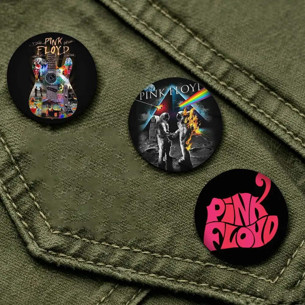 Mystic Rock Band  P-PINK Floyd 25mm 32mm 44mm 58mm 75mm Brooches Badges Pins for Accessories Gift