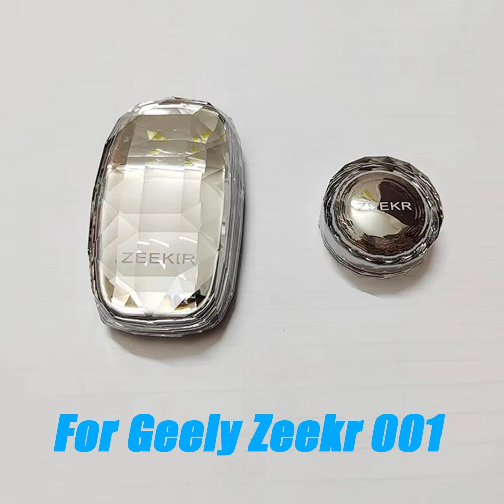 

For Geely Zeekr 001 2021 22 2023 Car Rhinestone Crystal gear shift lever knob handle Frame Decor Cover Trim Sticker Accessories