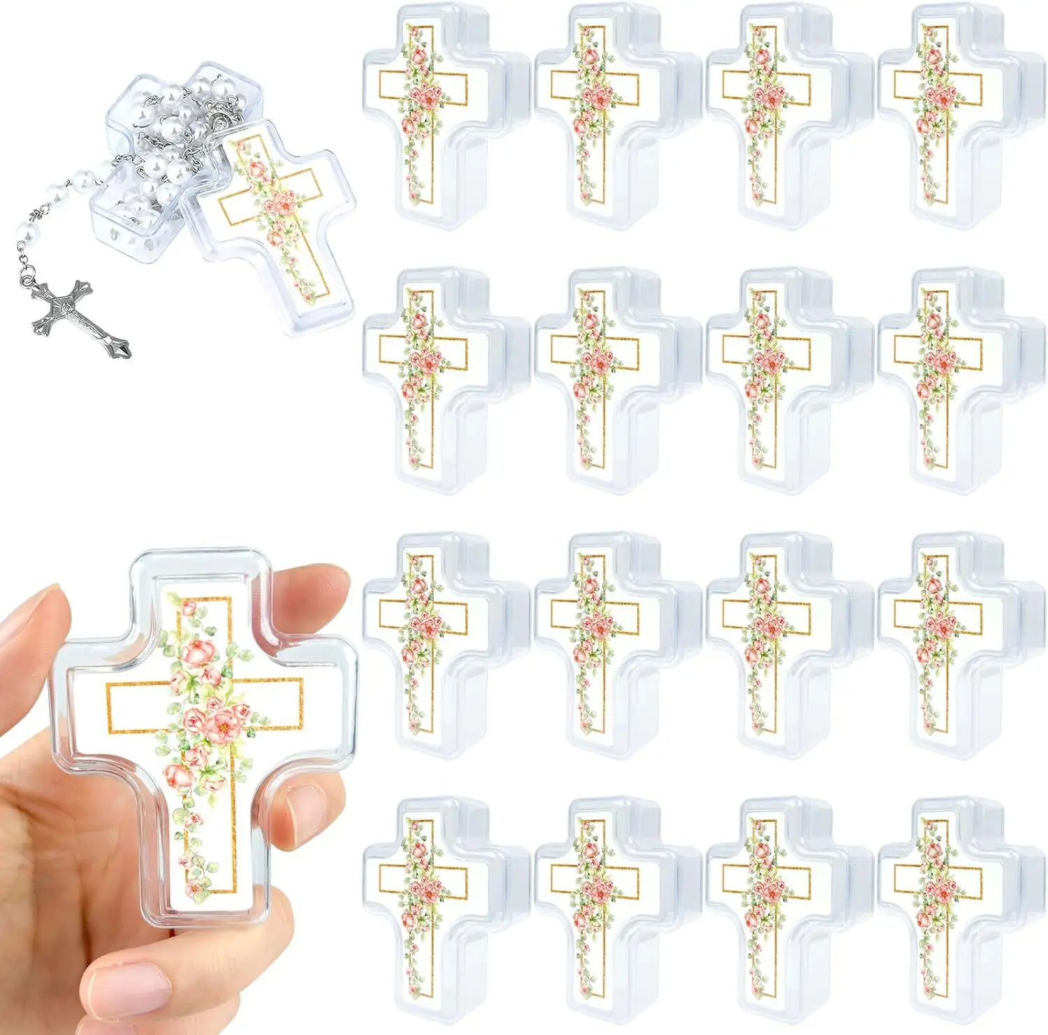 Jewelry Box Cross (Referring To Shape) Clear Box Gift Box Plastic For Party Favors Display Gifts
