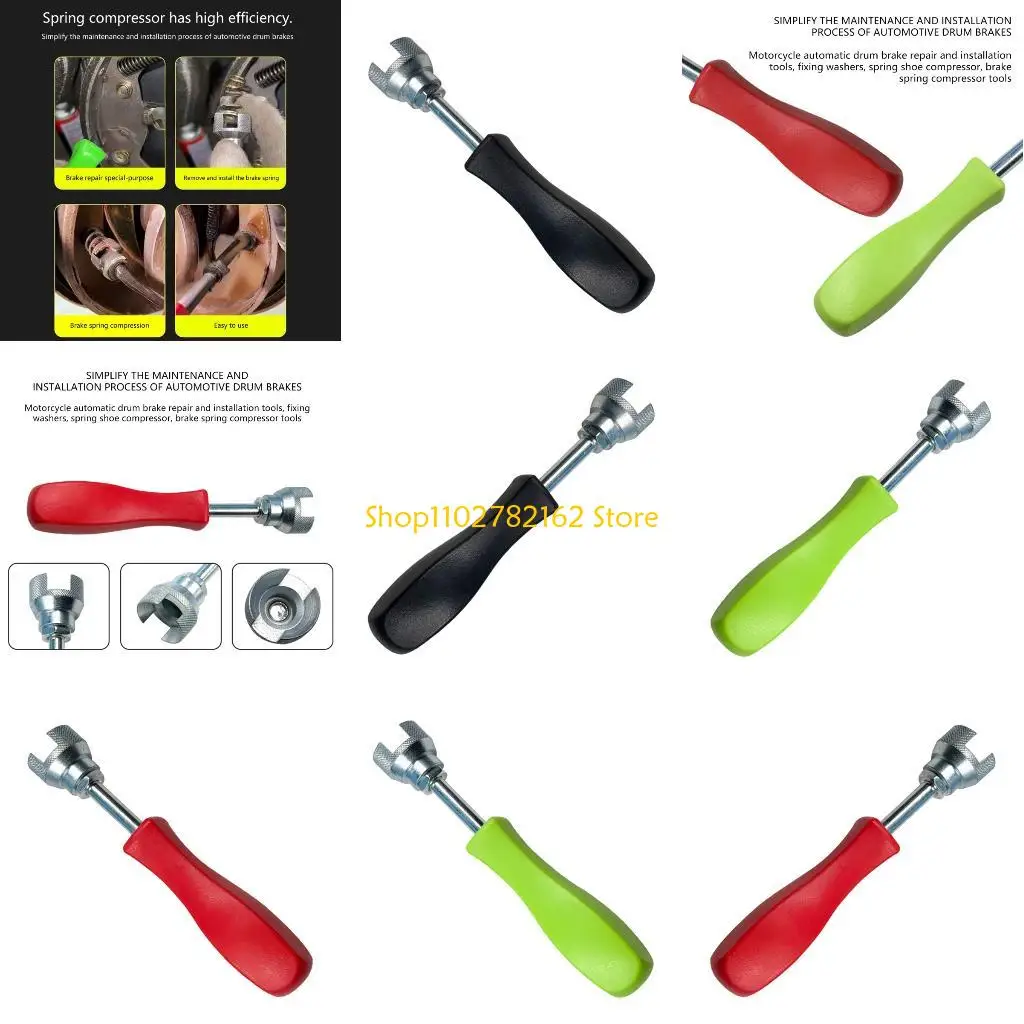 

547B Automotive Drum Brake Spring Installer Tool Ergonomic Handle Metal Construction