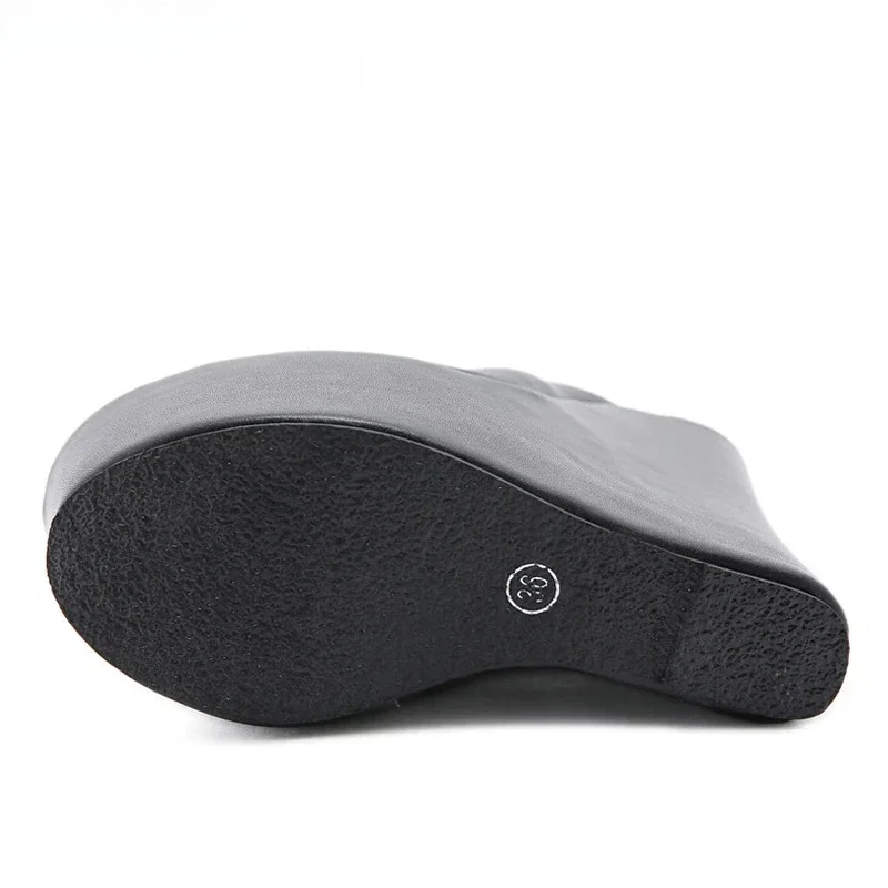 Aneikeh موضة اللمحة تو منصة إسفين الكعوب 2026 الصيف مصمم امرأة أحذية مفتوحة الصنادل حجم 35-42