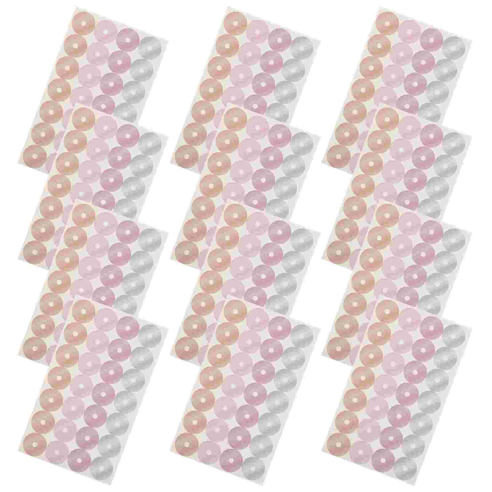 16 Sheets Loose-leaf Paper Patch Hole Protection Sticker Repair Punch Reinforcement Label Binder Ring Note Round Clips Stickers