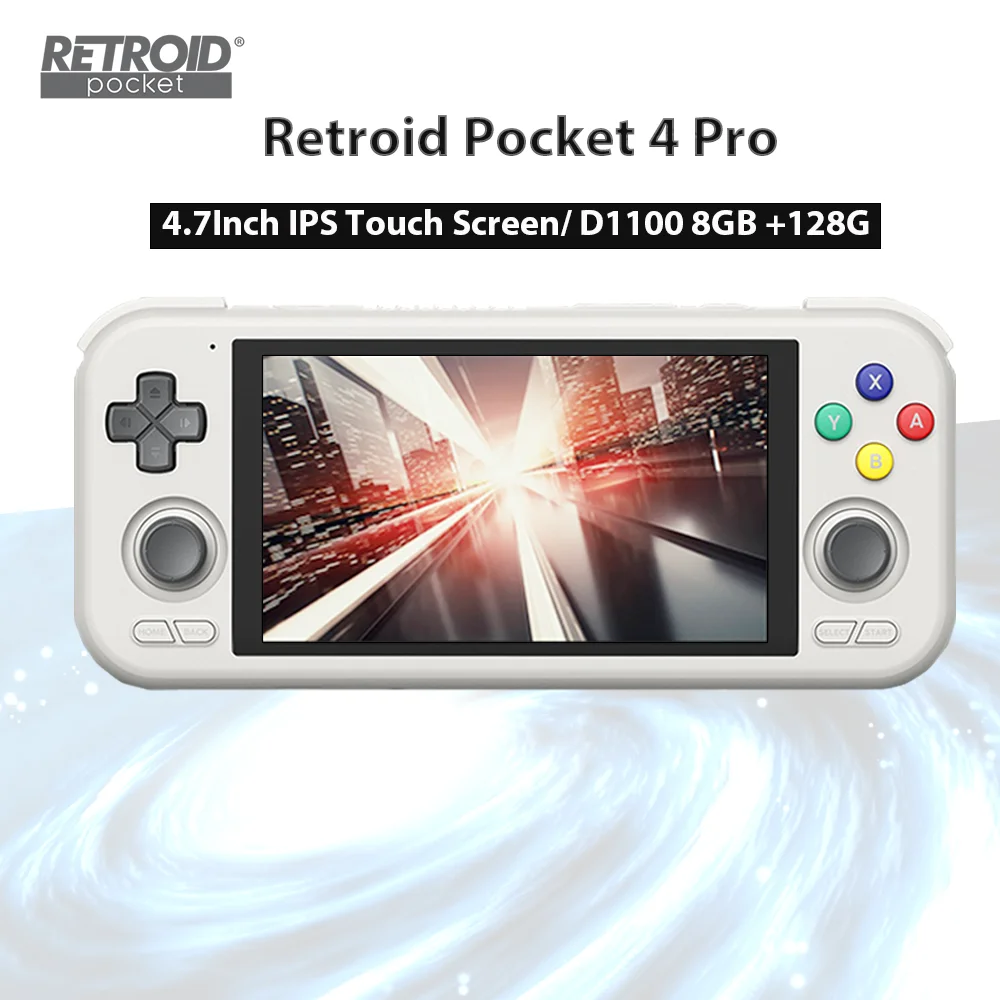 

Портативная игровая консоль Retroid Pocket 4 Pro, 8 ГБ, 128 ГБ, 4,7 дюймовый сенсорный экран, Android 750*1334, Wifi6, Bluetooth, быстрая зарядка