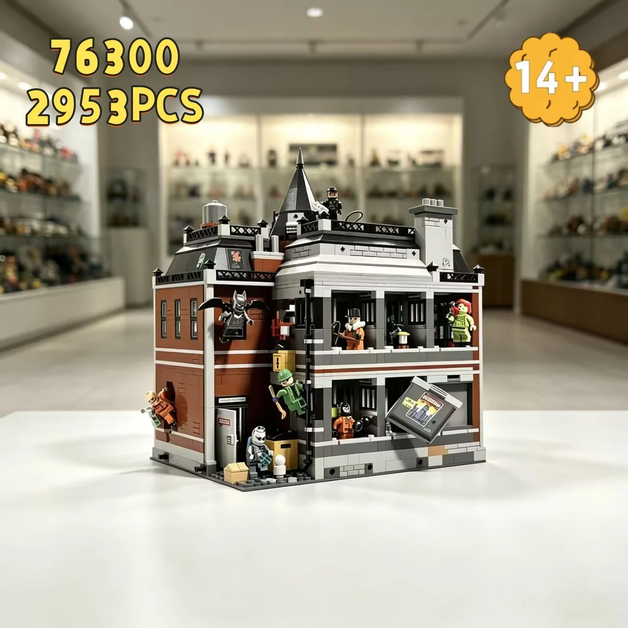 NEW 2953PCS Gothic Architecture Hospital Building Blocks, MOC Modular Street View Bricks Assembly Model Toy for Collection