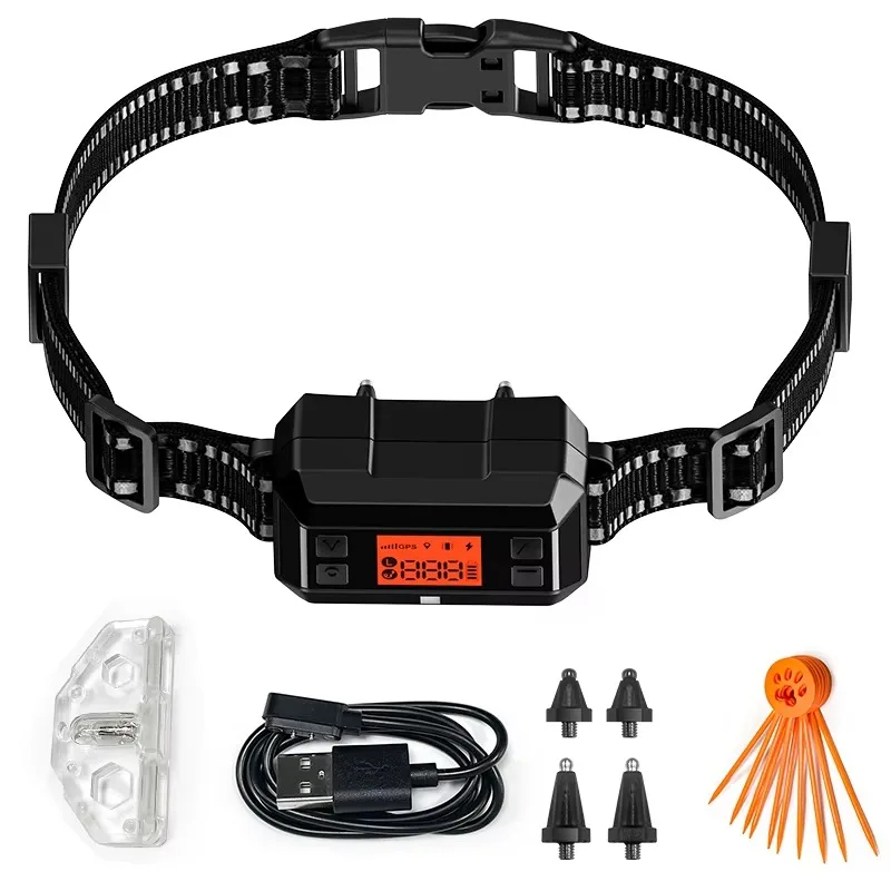 

No Acreage Limits Waterproof GPS Dog Fence Collar Wireless Precise GPS Location Electric Dog Fence