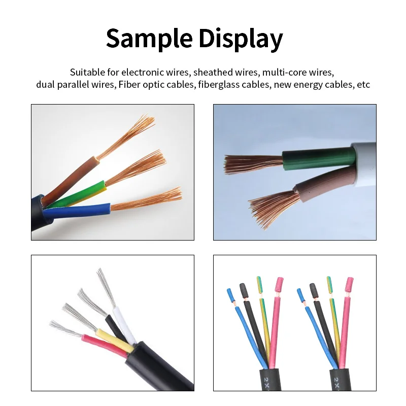 Automatic Computer cable Cutting and stripping Machine Sheathed Wire Cutting And Stripper Machine English Version