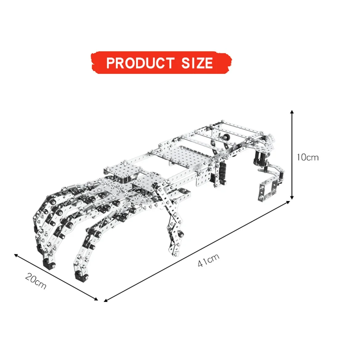 Kit d'assemblage de manipulateur en alliage 3D pour adultes et enfants, puzzle en métal bricolage, jouets de modèle de puzzle, cadeau, 822 pièces