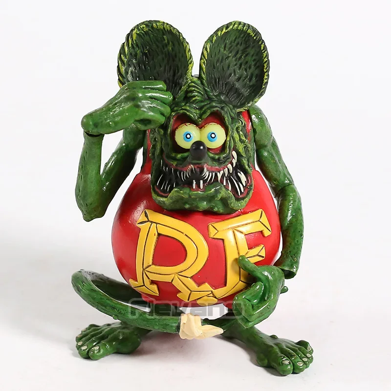 Rat Fink Joint Movable PVC Action Figure Collectible Model Toy Brinquedos Figurals