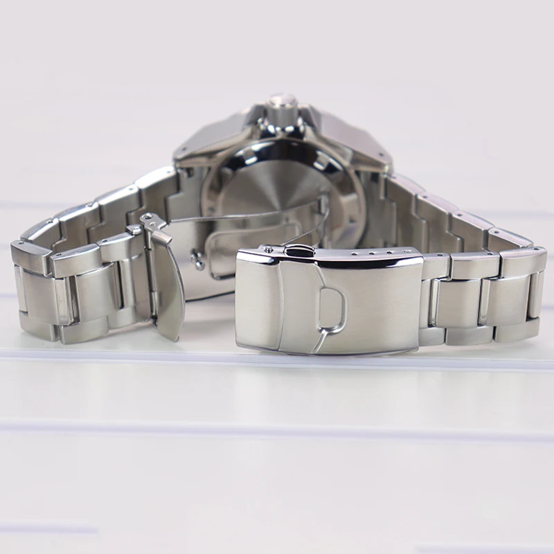 43.8mm Watches Cases Stainless Steel Bracelet For Seiko NH35 NH36 NH34 NH38 4R36 Movement Ceramic Bezel Modified Samurai Diving