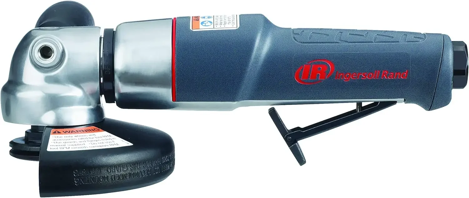Amoladora angular de aire Ingersoll Rand 345MAX de 5 pulgadas, azul/plata