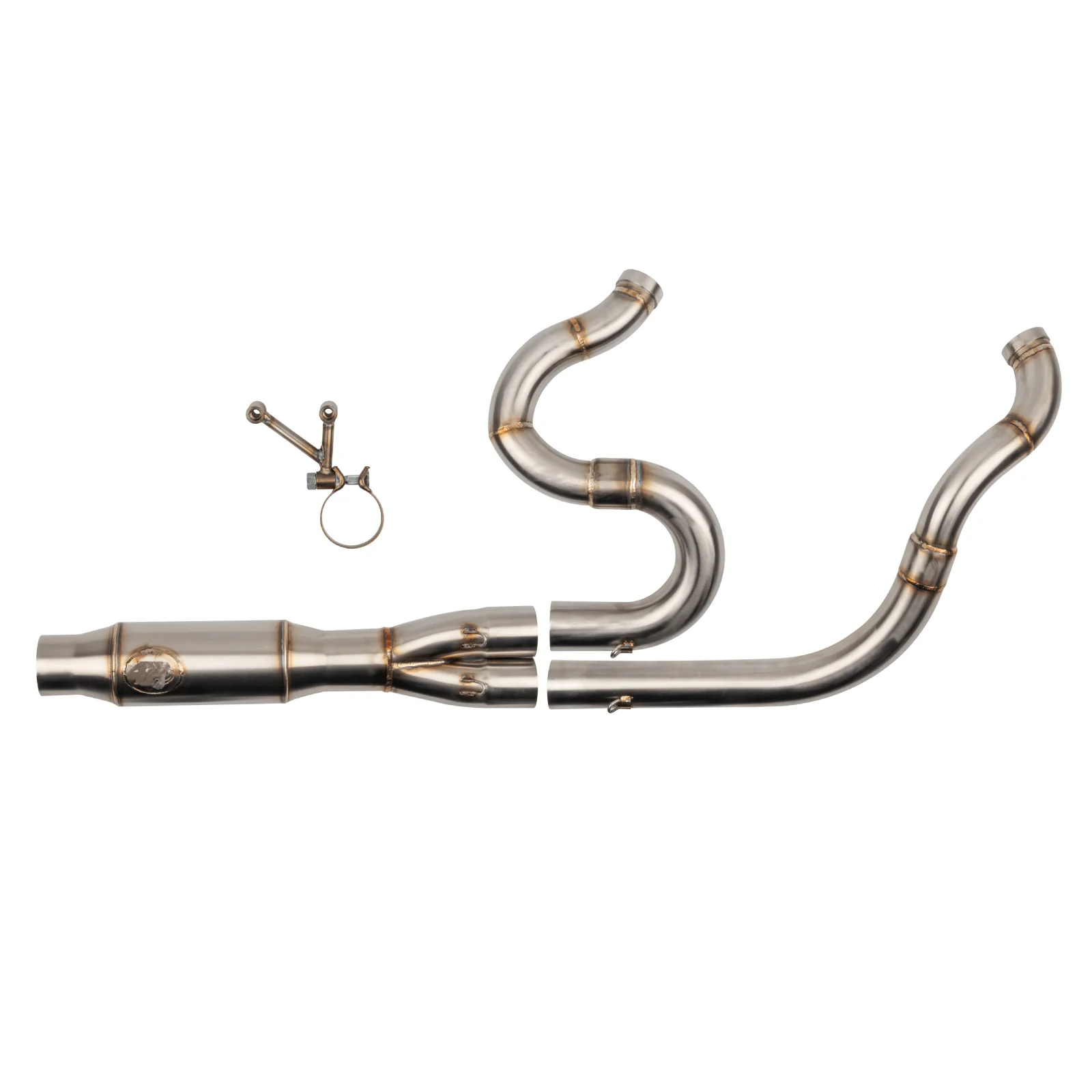Whole Set Motorcycle Exhaust Muffler Pipe 2 Into 1 For 17-23 For Harley Milwaukee Eight Touring