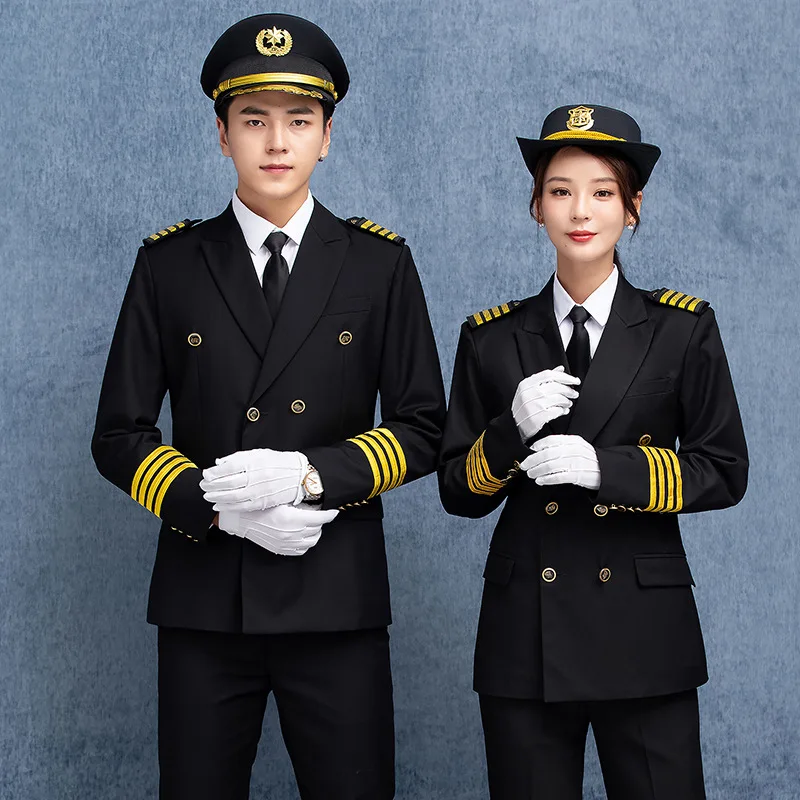 Hotel Reception Concierge Uniform Doorman Autumn and Winter Clothing Work Clothes Cold Protective Clothing Security Welcome Work