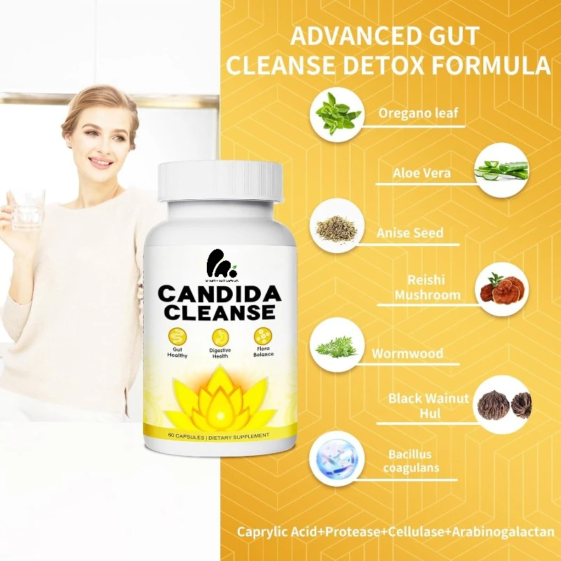 

Candi Cleanse Очищение мужского и женского кишечника, содержащий листьев годжи, какриловая кислота Полынь Цанди поддержки черного ореха