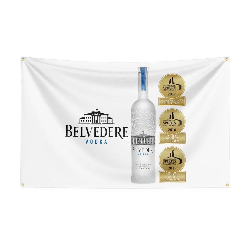 3×5ft B-belvederes Vodka Flag Polyester Printed Alcohol Wine Banner For Decor Drink rum Beer Flag