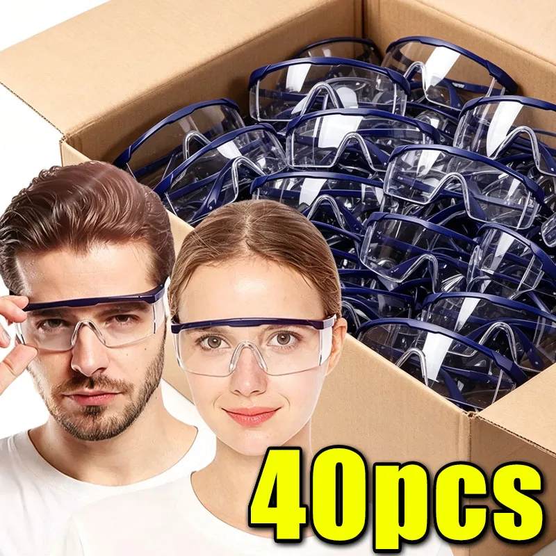 Work Safety Anti-Splash Eye Protection Goggles Glass Windproof Dustproof Waterproof Protective Glasses Cycling Goggles