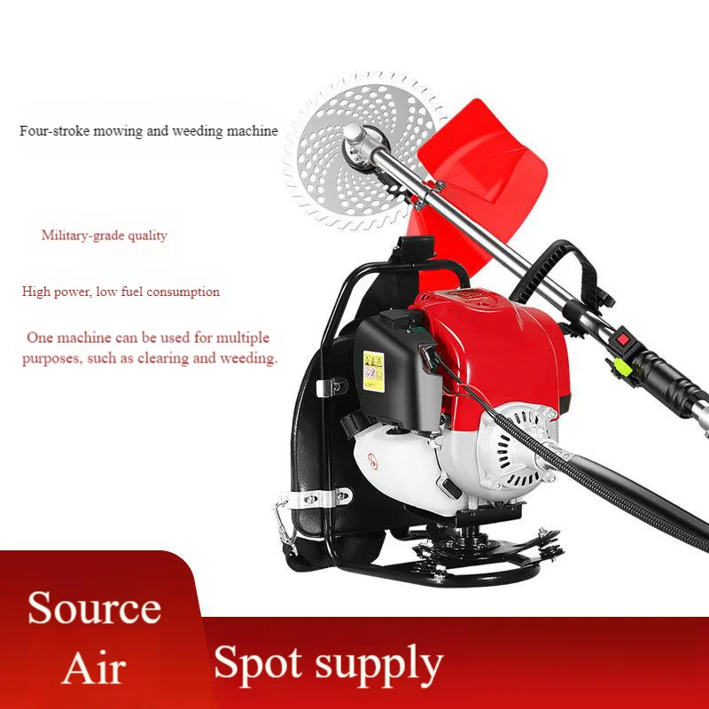Factory Direct Large Power Four-stroke Back-mounted Grass Cutter Multi-functional Small Home Use Weed Cutter Machine