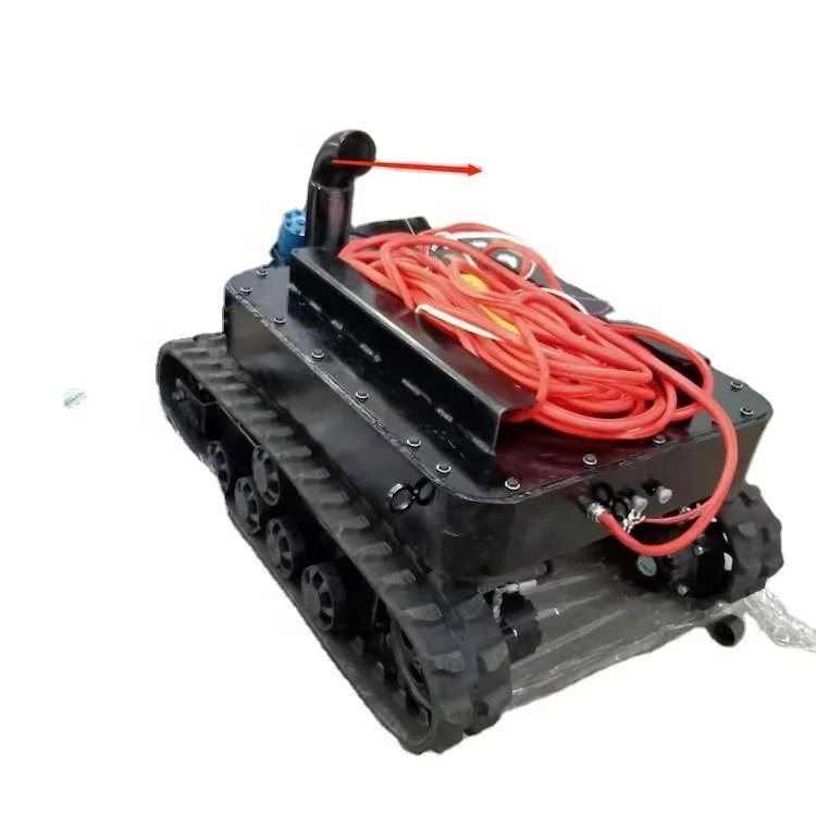 Rubber Tracked Underwater dredging robot  Rubber Track pipe cleaning automatic machine robot