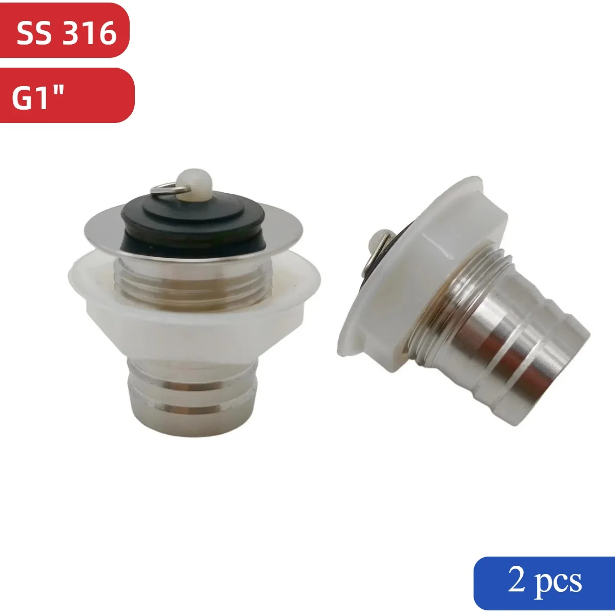 

2 шт. морской класс из нержавеющей стали 316 для лодки, яхты, сквозной фитинг, слив для пола, слив для умывальника