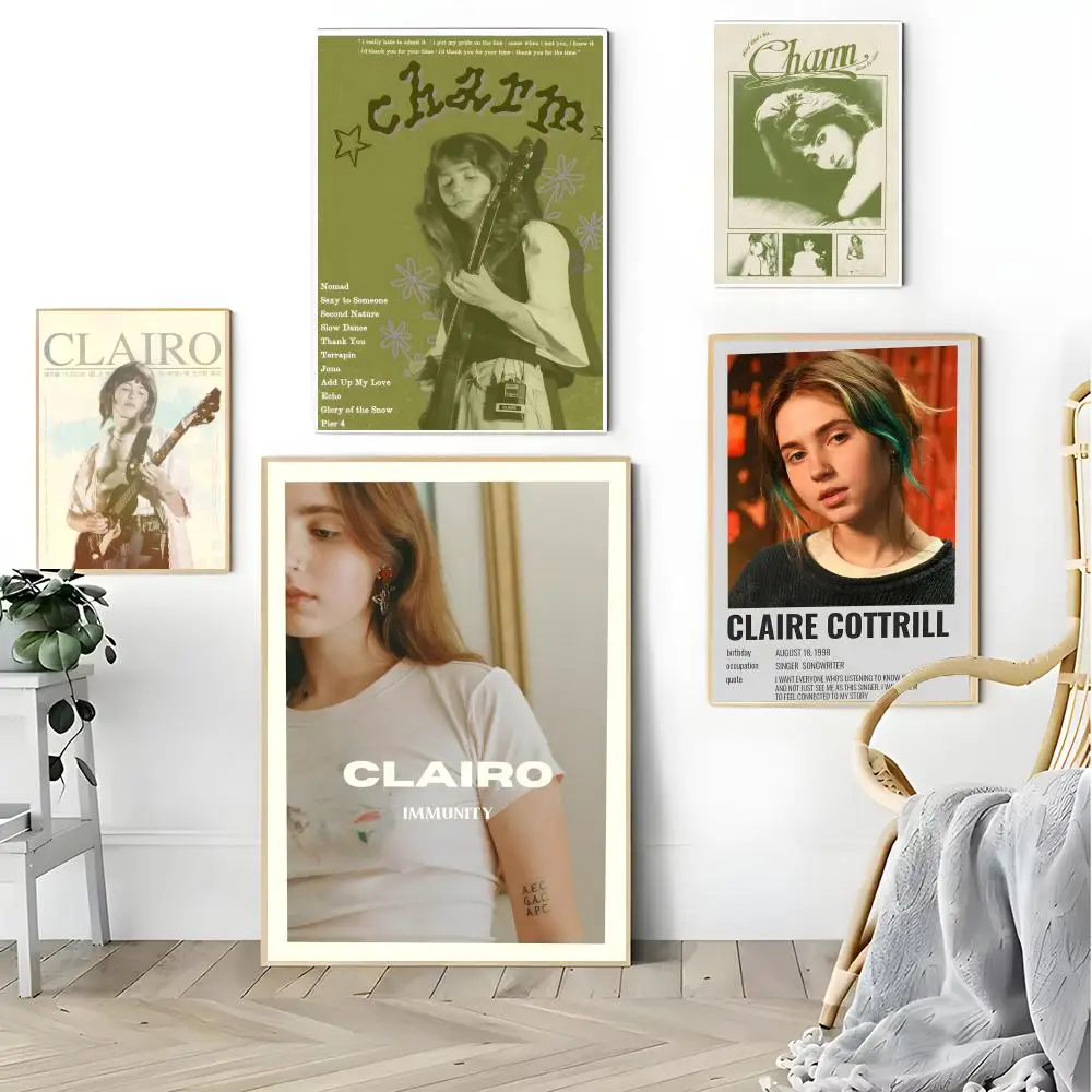 Charm Singer Clairo Poster retro art living room decoration