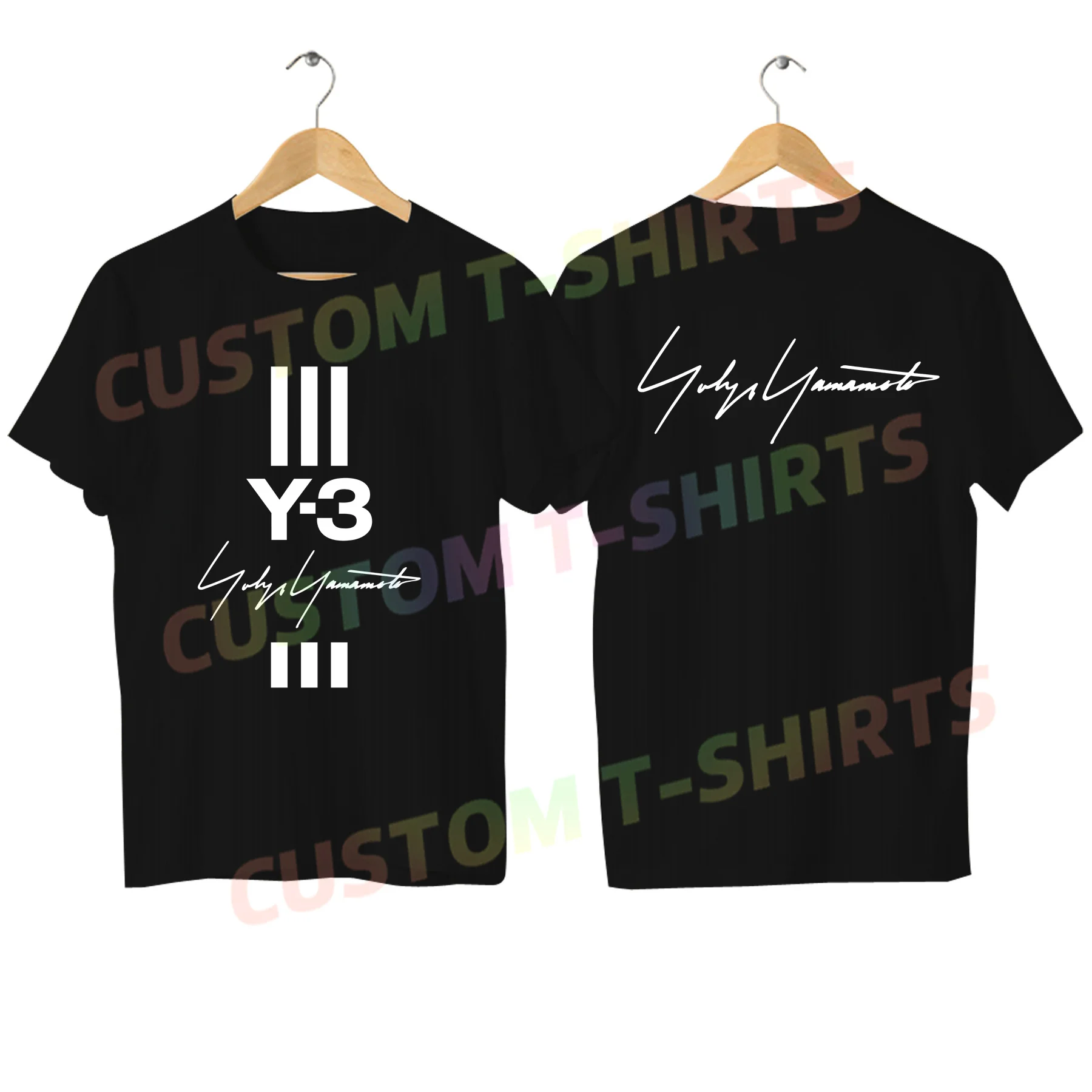 2023 Fashion Tees Men T Shirt Double-sided Casual Oversized Yohji Yamamoto Y3 T-shirt Graphic Youth Cloth Streetwear S-3XL