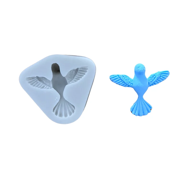 Cake Tool Silicone Mold Peace Dove Pigeon Fondant Silicone Mould Cake Decoration Sugar Mold Cookie Baking Sugarcraft Mold