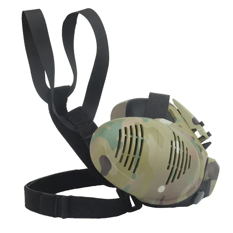 ERQYGRA-respirador táctico de modelado, máscara de media cara, accesorios de Paintball, Protector de seguridad para aire libre, equipo deportivo CS