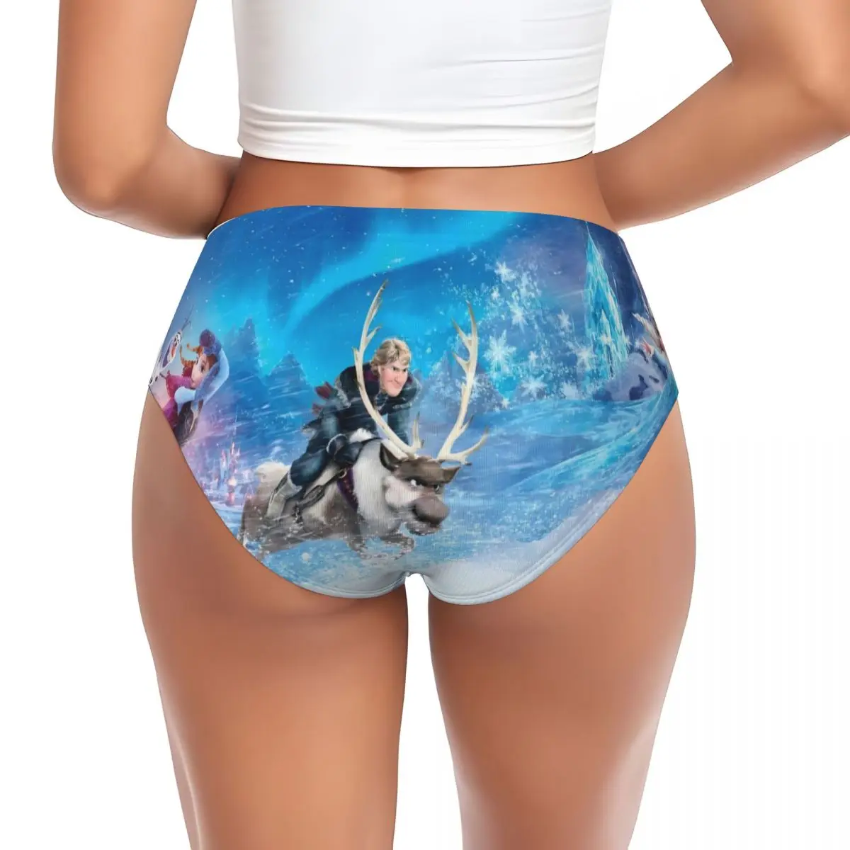 مخصص النساء إلسا الكرتون المجمدة الأميرة سراويل داخلية الإناث لينة أنيمي ملخصات السروال