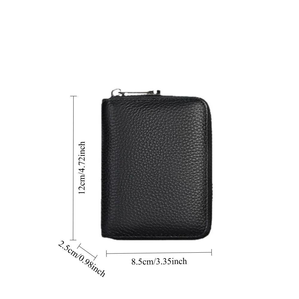 Card Holder Core Content Simple Solid Color Organ Style Large Capacity Wallet for All Purpose Holds Bank Cards Coins