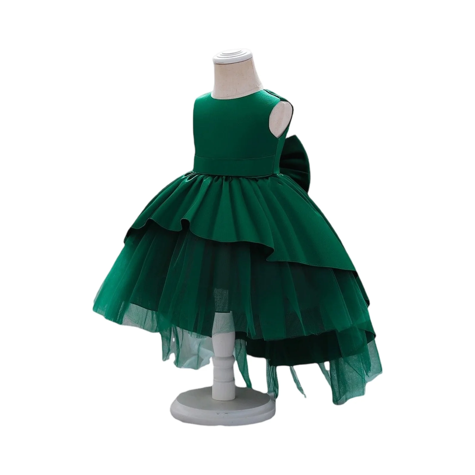 

Solid Color Sleeveless Elegant and Cute Party Dress Comfortable Back Big Bow Dress Soft Evening Birthday Gala Gown Dress 2025
