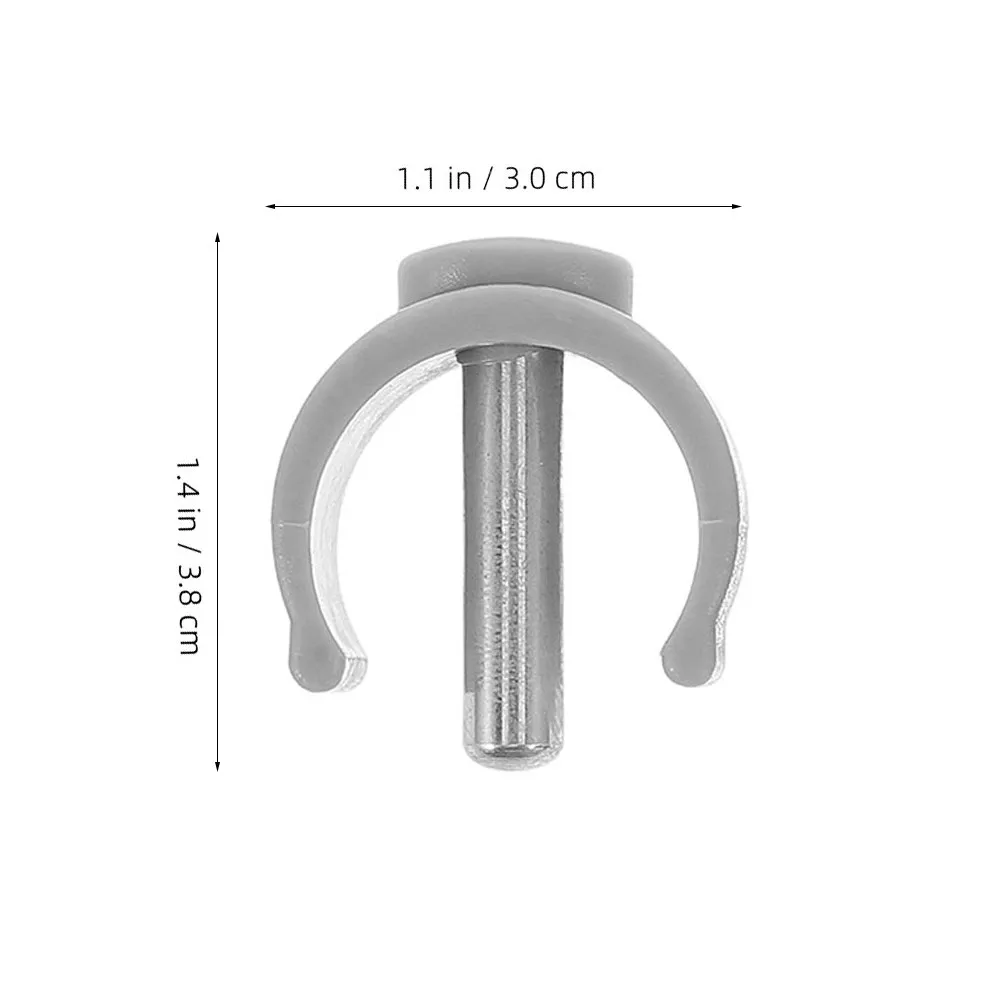 4Pcs Walking Cane Accessories C-Shape Latch Clamp Buckle Lock Clips for Crutches Walker Sticks Secure Grip Holder Replacement