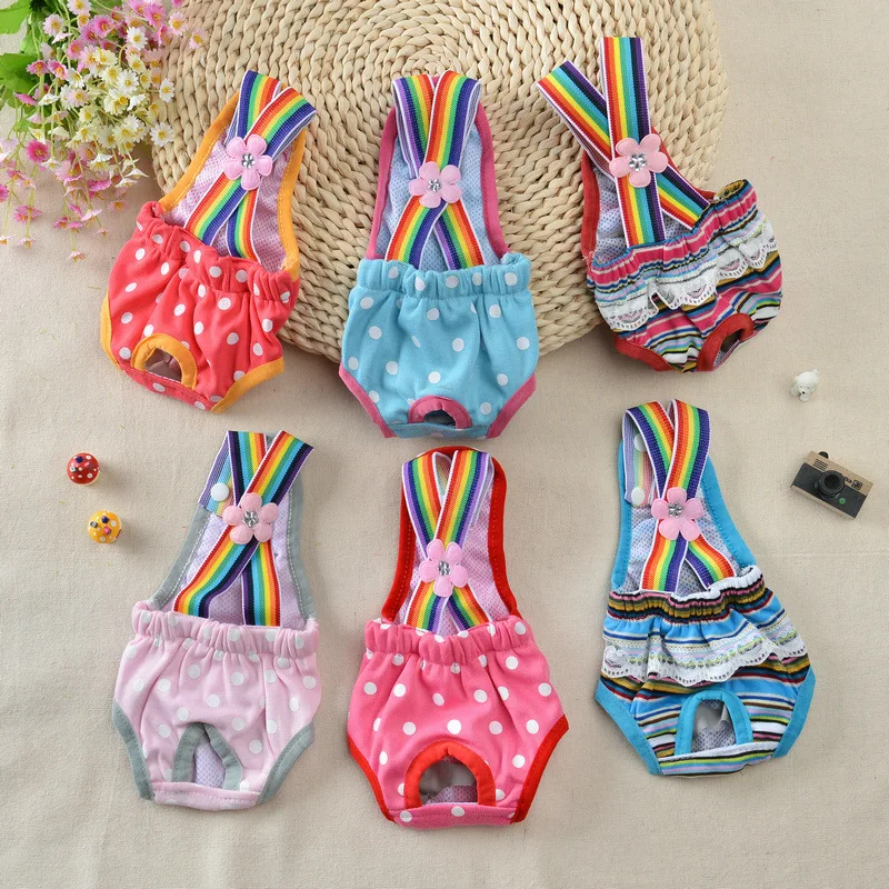 Dog Suspenders Physiological Pants Teddy Golden Retriever Menstrual Dog Hygiene Diapers Anti-harassment Estrus Pet Aunt Pants