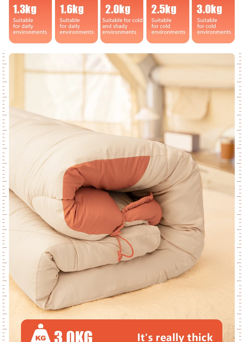 BISINNA Camping-Schlafsack, ultraleicht, für 4 Jahreszeiten, warmer Umschlag, Rucksackreisen, Baumwollschlafsack für Outdoor-Reisen, Wandern – Detail 4