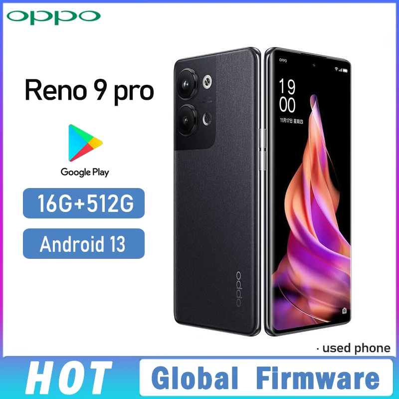 Global Firmware OPPO Reno 9 pro 5G smartphoneMTk Dimensity 8100-Max 6.7