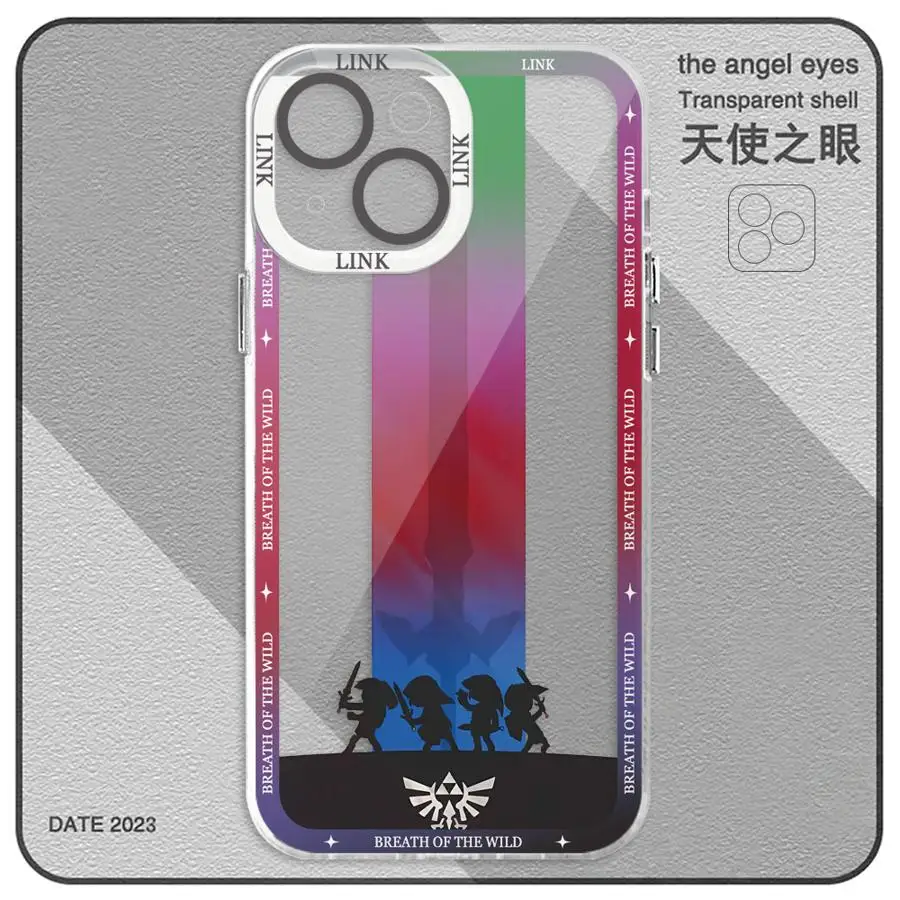 Legend Of Zelda Game Phone Case for iPhone 16 Pro 13 Pro Max SE 8 7 Plus XR 14 15 Pro Max 11 12 Mini X XS Max Clear Soft