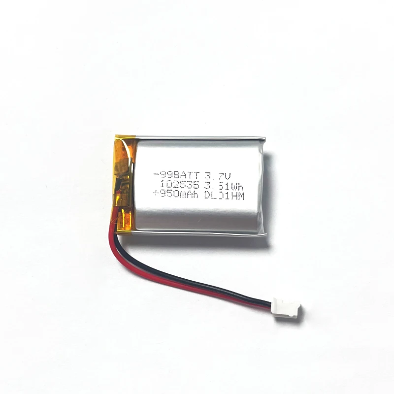3.7V 950mAh 102535 Lipo Batteria ricaricabile ai polimeri di litio per MP3 MP4 Navigatore GPS Elettronica Attrezzature estetiche mediche