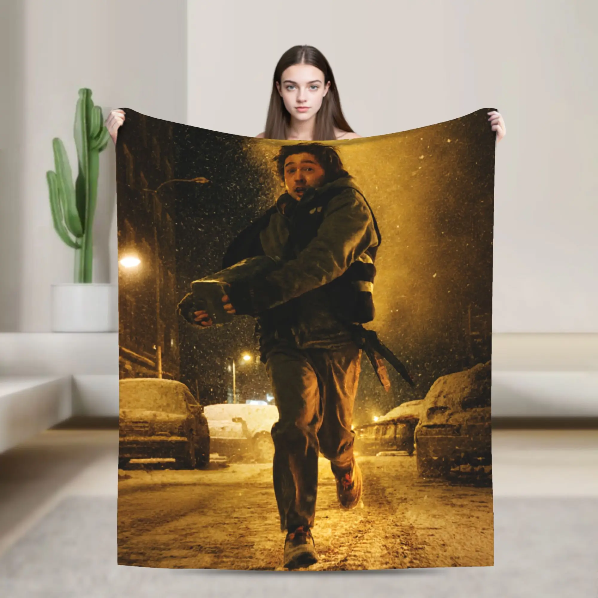 Bryan 2026 RE Movie Raccoon City Horror Movie Blankets R-Residents Fleece Funny Throw Blanket for Home Restaurant Decoration