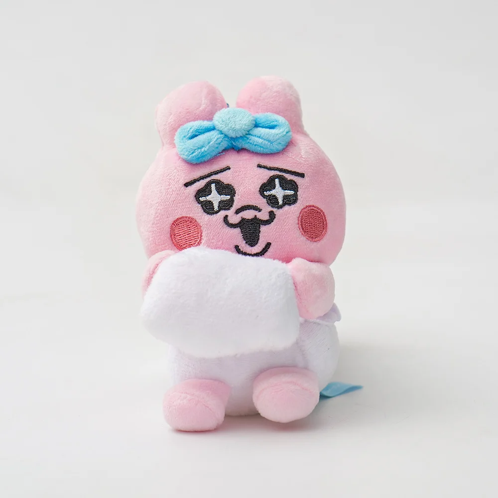 พวงกุญแจห้อยกระเป๋าตุ๊กตาของเล่นกระต่ายสีชมพูกางเกงตลกการ์ตูนญี่ปุ่นของขวัญจี้ตุ๊กตากระต่ายสีชมพูน่ารักสำหรับเด็กผู้หญิง