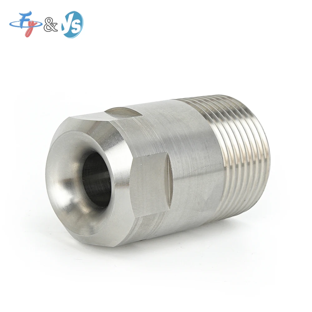 Full Cone Spray Nozzle HH-W, Angle Square Design 1/4 Inch 304SS,High Impact Full Jet for Flue Gas Scrubbing&Industrial Spray