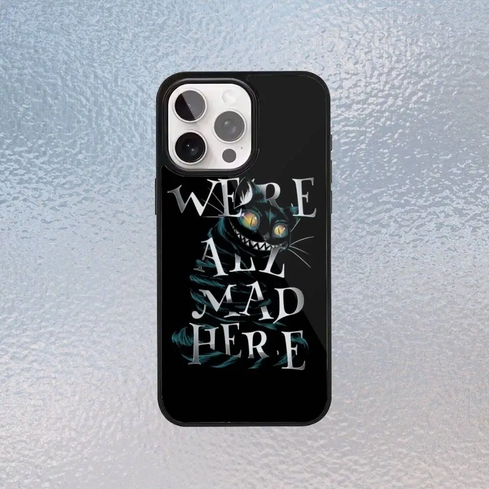 حافظة هاتف شيشاير كات لهاتف آيفون 17،16،15،14،13،12،11 بلس، برو ماكس شحن لاسلكي مغناطيسي Magsafe