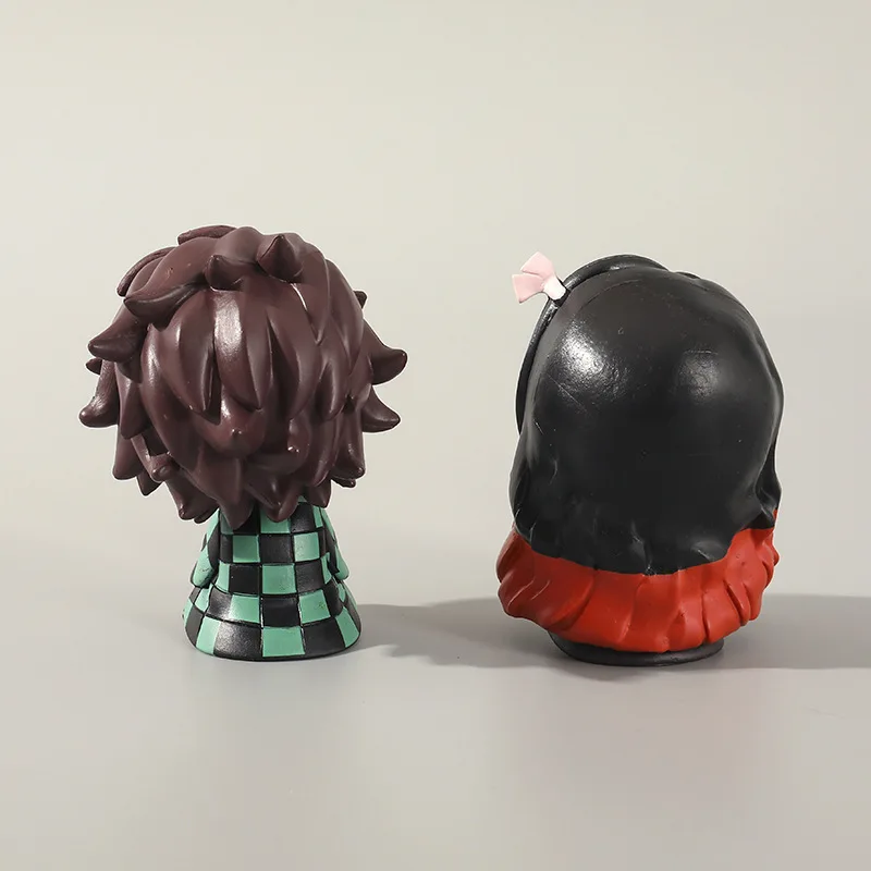 Anime 8/9 cm Nette Q Versão Dämon Slayer Acchion Figur Sentada Tanjiro Kamado Nezuko PVC Acchion Modell Kind und Y techniek ft – Detail 10
