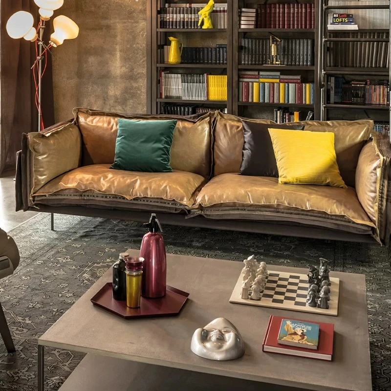 Oversized Luxury Living Room Sofas Light Aesthetic Modern Bedroom Lounge Office Couch Lazy 2 Seater Divano Moderno Furniture