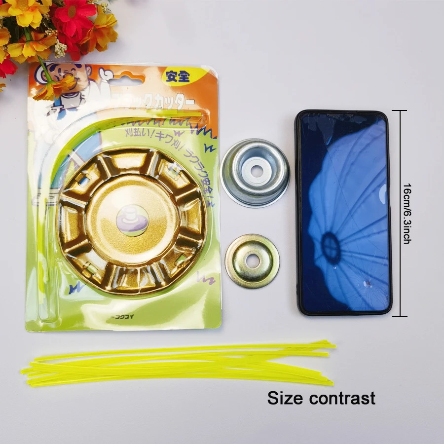 رأس تشذيب القرص MICROGUO مع فتحة تركيب M1 بوصة، مع غطاء واقي، 12 حبل، خفيف الوزن وقوي، أداء مستقر #6